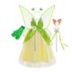 thumbnail image 1 of Disfraz de princesa Tiana de rana para niñas, disfraz de Halloween, fiesta de Navidad, flor verde, alas de hada, Carnaval, Tinker Bell, vestido, 1 of 4