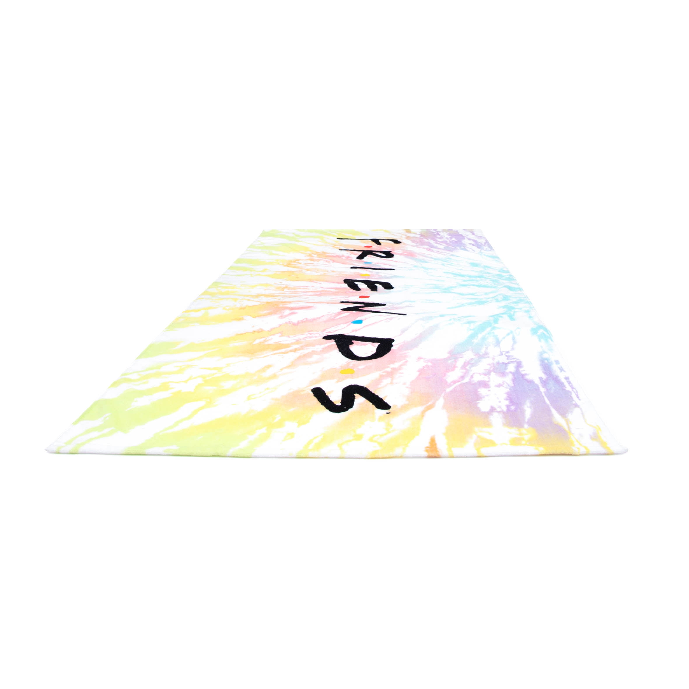 Friends Tie Dye Friends Beach Towel, 34 x 64, White, Warner Brothers