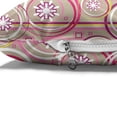 thumbnail image 4 of Floral Pet Bed, Modern Retro Mix Abstract with Sketchy Circles Creative Swirls Art, Chew Resistant Pad for Dogs and Cats Cushion with Removable Cover, 24" x 39", Tan Purple Hot Pink, by Ambesonne, 4 of 4
