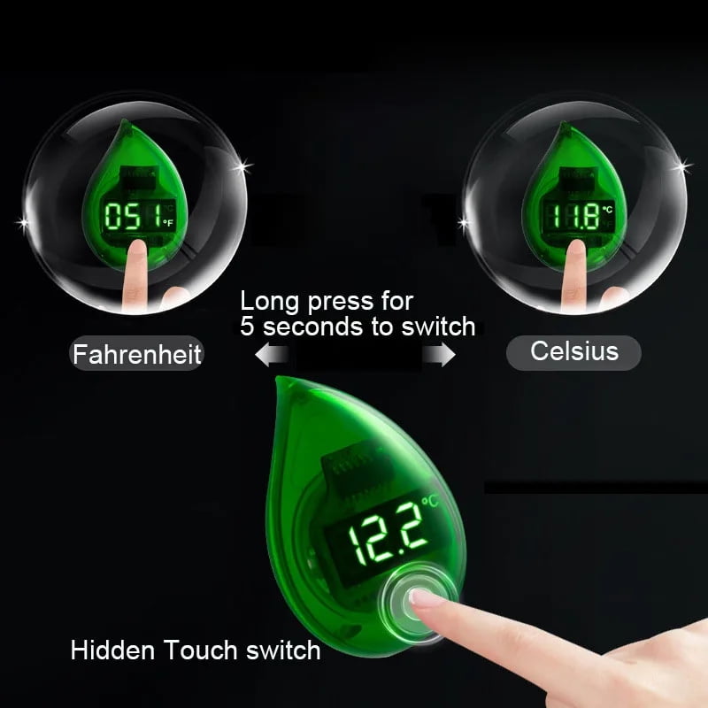 Aquarium Thermometer Mini Electronic Accurate LED Digital Display Turtle Tank Temperature Measure Fish Tank Accessories