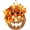 With string lights, variant on 14in Lighted Burlap Pumpkin Wreath, Farmhouse Fall Wreath, LED Fall Door Decor, Halloween Autumn Wreath for Porch Home Decor