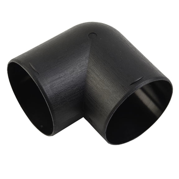 Dual 90mm Heater Duct Elbow Connector 90 Degree Warm Air Vent Hose Adapter for Diesel Parking Heaters RV Van Boat Black