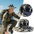 thumbnail image 2 of Chapeau Bob Respirant pour Aventures en Plein Air Randonnée Camping Pêche Équipement Sangle de Menton Ajustable Durable Soleil Léger Voyage, 2 of 6