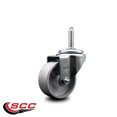 thumbnail image 2 of 3 Inch Semi Steel Wheel Swivel 3/4 Inch Threaded Stem Caster Service Caster, 2 of 2