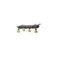 thumbnail image 2 of Meyda Tiffany 107369 48" Wide Jadestone Delta 4 Light Vanity Light - Cafe Noir / Wrought, 2 of 4