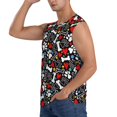 thumbnail image 3 of Balery Paw And Bones Men's Sleeveless Muscle Shirts Workout Tank Top, Moisture Wicking, Odor Protection-X-Large, 3 of 8