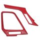 thumbnail image 1 of ABS, fibra de carbono roja, embellecedor de cubierta de salida lateral, adhesivo decorativo para 10.ª generación, 2016, 2017, 2018, 2019 (RHD), 1 of 5