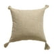 thumbnail image 1 of Funda de almohada de lino japonés,funda de cojín con borla,funda de almohada decorativa suave con cremallera para sofá,cama,sala de estar y decoración del hogar., 1 of 6