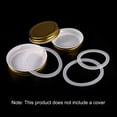 thumbnail image 5 of Uxcell 70mm Rubber Gasket, 12 Pack Silicone Seals for Glass Jars, Standard Mouth Leak Proof Fits Canning Lids (White), 5 of 6