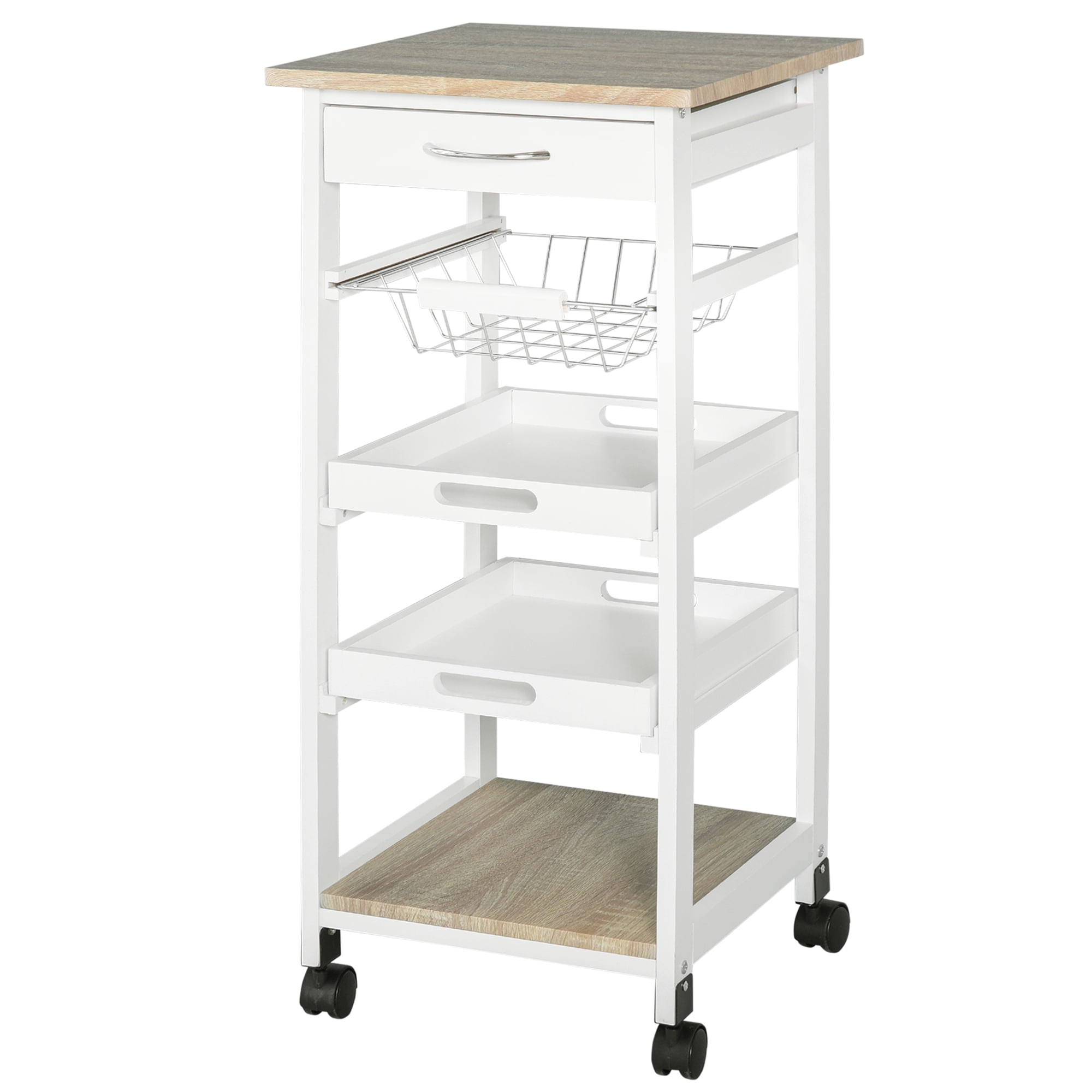 Mobile Rolling Kitchen Island Trolley for Living room, Serving