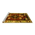 thumbnail image 2 of Ahgly Company Machine Washable Indoor Round Persian Yellow Traditional Area Rugs, 5' Round, 2 of 4