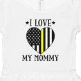 thumbnail image 4 of Inktastic Dispatcher Mommy Gold Line Emergency Girls Toddler Dress, 4 of 5
