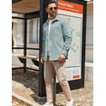 thumbnail image 3 of COOFANDY Mens Lightweight Button Down Shirt Jacket Casual Shacket Overshirt, 3 of 5