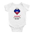 thumbnail image 1 of Half Haitian Is Better Than None Baby Bodysuit Baby Bodysuits, 1 of 5