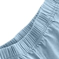 thumbnail image 6 of Crunowin Girls Denim Jeans Tencel Material Summer Lightweight Sporty Design Wide Leg Flared Style Denim Light Blue Size 11-12 Years, 6 of 8