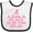 White and Black, variant on Inktastic Girls Cute Karate Martial Arts Girls Baby Bib