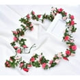thumbnail image 4 of ZENMELE DIY Decorative Rose Two Color Cane 2.5m 45 Head Flower ( + Rose Red), 4 of 8