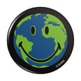 thumbnail image 1 of Smiley Smile World Earth Conservation Recycle Happy Face Pinback Button Pin, 1 of 5