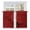Red, variant on Red Marble Texture Tier Curtains, Vintage Minimalism Abstract Ombre Art Light Filtering Kitchen Curtains, 2Pcs Rod Pocket Half Window Treatments Panels for Sink Cafe Cabinet Basement 27.5x45 Inches