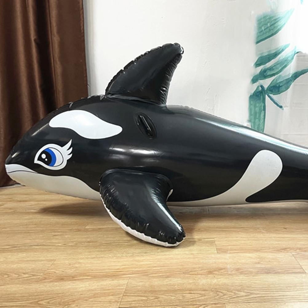 Inflatable Killer Whale 80cm Blow up Animal Childrens Toy 