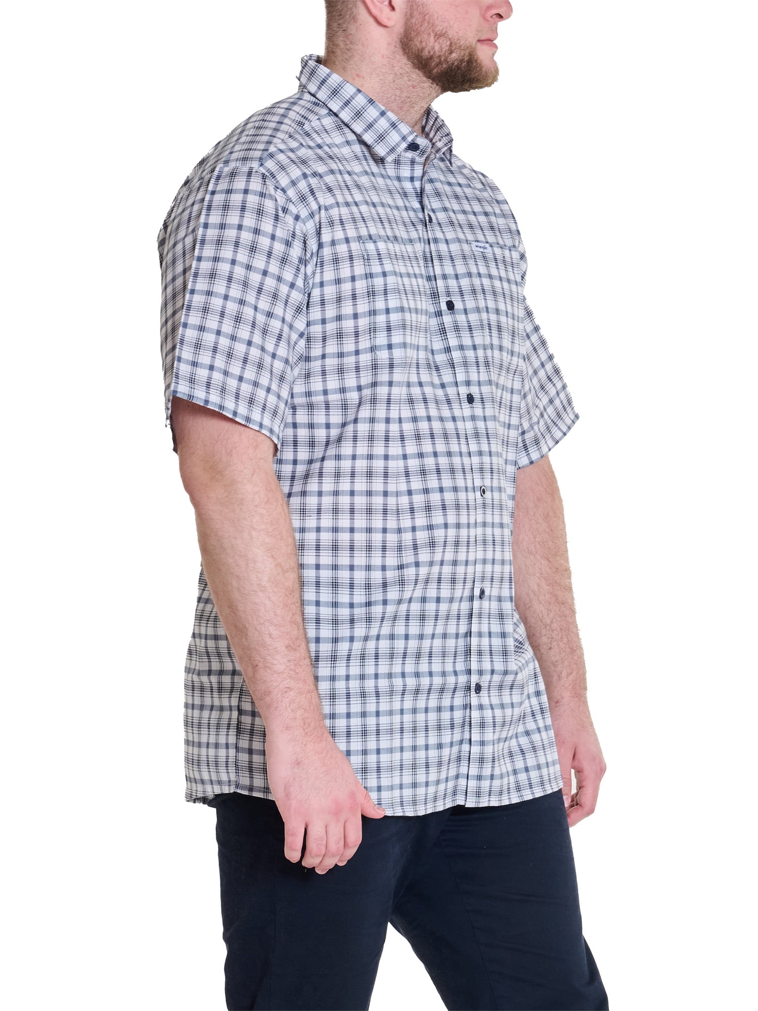 Wrangler Men's Big and Tall Plaid Shirts ,Big size up to 6XL and Tall size up to 5XT