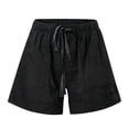thumbnail image 5 of Wide Leg Shorts for Women Summer Elastic High Waisted Loose Casual Shorts with Pockets Beach Vacation Clothes, 5 of 5