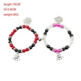 thumbnail image 7 of Halloween Couple Magnetic Bracelet with Spider Pendant and Red Black Beads, Adjustable Design for Spooky Holiday Gifts and Couples Events, 7 of 7