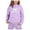Light Purple, variant on Hienoo Children's Hoodie Set with Bow Print Toddler Girls Hoodie and Sweatpants Outfits