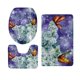 thumbnail image 5 of Alfombras de , Alfombra de , de 3 Alfombrils de de Y Alfombrils apariencia de U, 12 Patrones de Mariposas para El Mariposa 1 Soledad Conjunto de alfombra de baño, 5 of 9