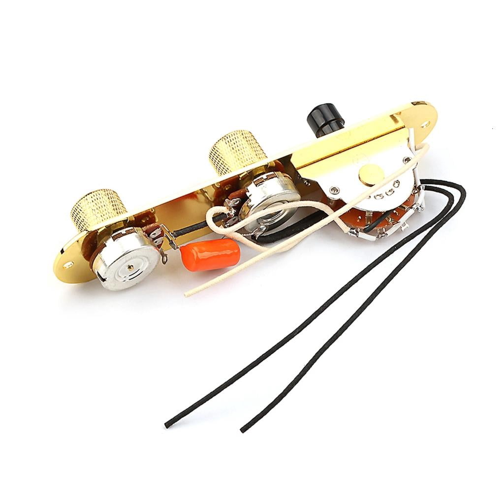 CEORPER 3 Way Guitar Control Plate Wired Loaded Prewired Control Plate with 3 Way Switch