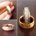 thumbnail image 4 of Anillo de acero inoxidable Minnieouse a la moda para hombre, anillos de joyería portátiles, accesorios decorativos, fiesta de Ropa, zapatos y accesorios, Oro, talla 8, 4 of 6