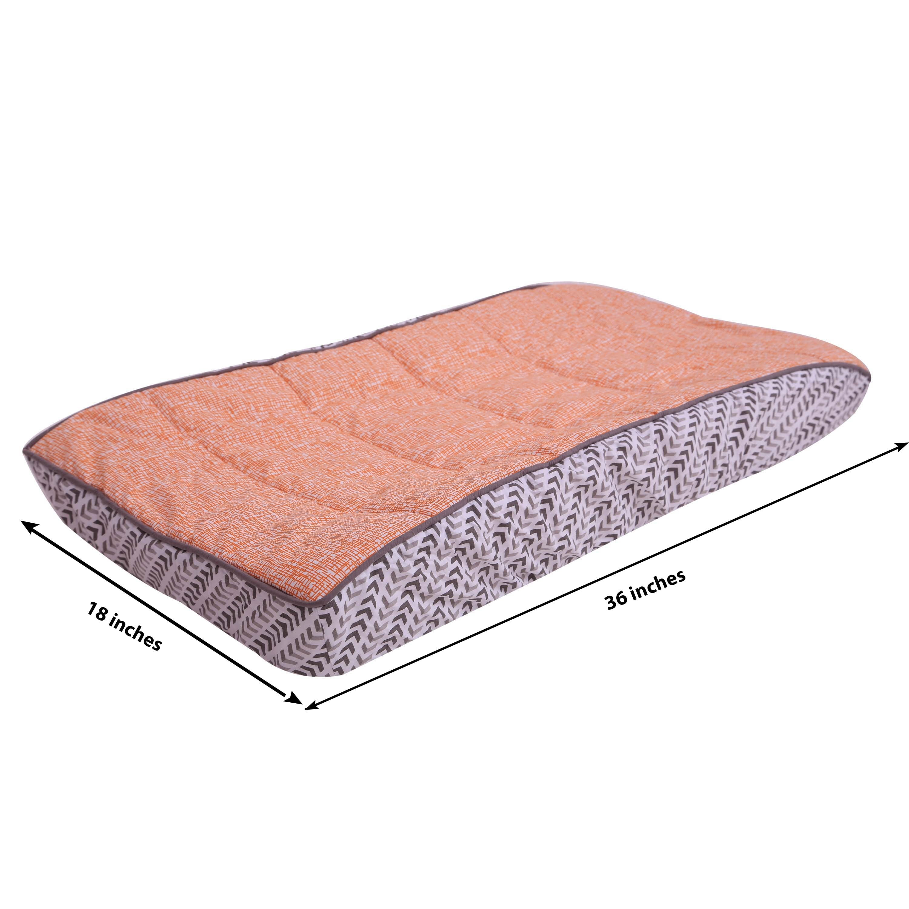 Bacati - Construction Yellow/Orange/Grey/Blue Boys Quilted Changing Pad Cover