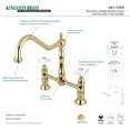 thumbnail image 3 of Kingston Brass KS1172PX Double Handle 8 in. Center Bridge Kitchen Faucet, 3 of 3