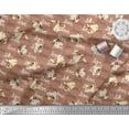 thumbnail image 2 of Soimoi Poly Georgette Fabric Love Text & Puppies Dog Printed Craft Fabric by the Yard 52 Inch Wide, 2 of 3