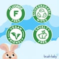 thumbnail image 7 of Brush-Baby Dental Wipes, Biodegradable Baby Gum and Tooth Wipes for Newborns and Toddlers, Pack of 28, 7 of 7