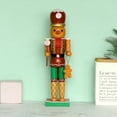 thumbnail image 6 of Christmas Decorations Nutcracker Figures, Wooden Gingerbread Man Collectible Nutcracker for Indoor Winter Table Centerpiece Desktop Fireplace Clearance Decor, 6 of 6