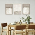 thumbnail image 5 of Large Neutral Gray Tan Framed Canvas Wall Art Set, Abstract Textured Wall Decor, Minimalist Wall Pinting, Modern Illustrations Art Print for Living Room, Bedroom, Office -16"x24"x3, 5 of 6