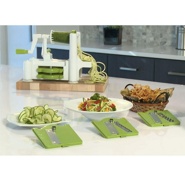 Starfrit Foldable Spiralizer, 3 Interchangeable Blades, Compact