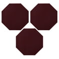 thumbnail image 1 of Furnish My Place Modern Indoor/Outdoor Commercial Solid Burgundy Rug, Modern Area Rug, Baby Nursery Mat, Pet-Friendly Carpet for Living Room, Playroom, Made in USA, 3' Octagon - Set of 3, 1 of 6