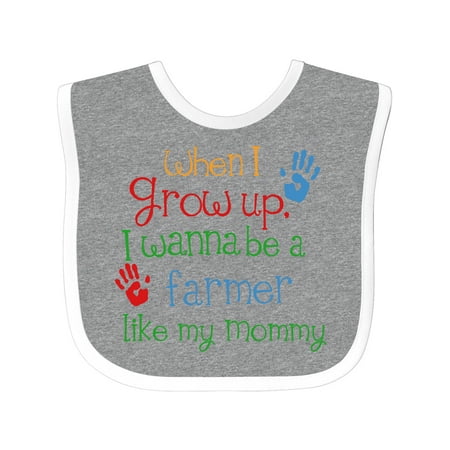 

Inktastic Farmer Like Mommy Gift Baby Boy or Baby Girl Bib