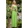 thumbnail image 4 of HAPPY BAY Women's Beach Summer Solid Smocked Maxi Evening Slit Dress Casual Tube Top Strapless Dresses for Women One Size Lime, Solid, 4 of 4
