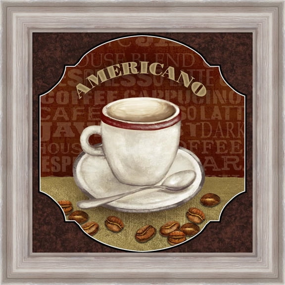 Great Art Now Coffee Illustration II by Abby White, Framed Wall Art, 20W x 20H