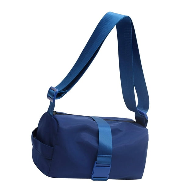 Bolso deportivo de hombro, bolso de gimnasio, regalo elegante, bolso cruzado informal para mujer, ligero Azul