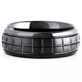 thumbnail image 2 of Black Ceramic With Squares Groove Pattern Ring, 2 of 2