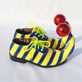 thumbnail image 2 of Doomiva Adult Clown Shoes Funny PU Leather Circuss Shoes Clown Accessories Carnival Blue Yellow 42/260, 2 of 4