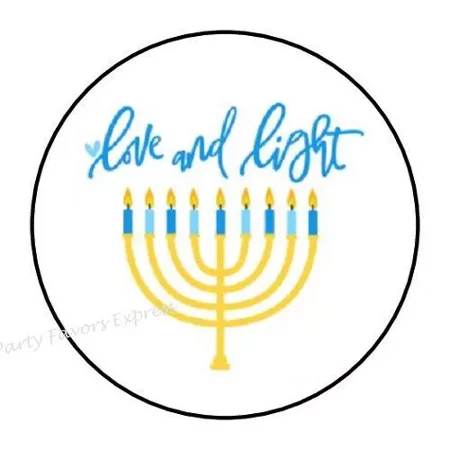 KIRAKIRA LOVE & LIGHT HANUKKAH STICKERS PARTY FAVORS