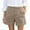 Z1-Khaki, variant on adviicd Women Linen Shorts Summer Casual Chino Shorts High Waisted Bermuda Short Dressy Wide Leg Short with Pockets Brick Red, XL