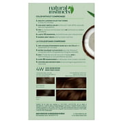 Clairol Natural Instincts Semi-Permanent Hair Dye, 4W Dark Warm Brown Hair Color, 1 Count