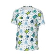 thumbnail image 5 of Rocae Cartoon Sea Creatures for Men's Mesh Quick-Dry Short Sleeve Workout T-Shirt,Mens Crew Neck Tee Lightweight Soft Classic T Shirts X-Small, 5 of 9