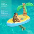 thumbnail image 4 of Bouée de Piscine Anneau de Natation Gonflable Cocotier Anneau de Natation, 4 of 7
